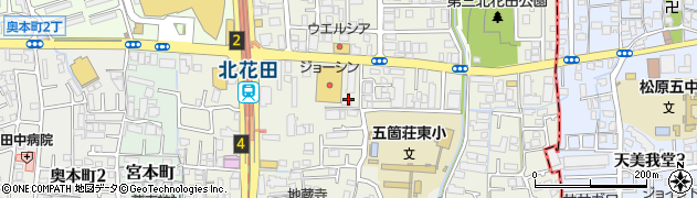 北花田町いわなし公園周辺の地図