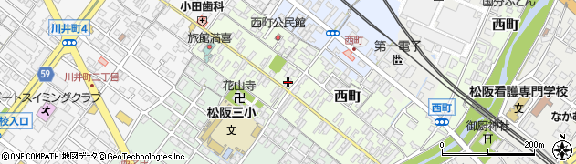 三重県松阪市西町2527周辺の地図