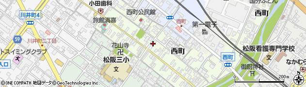 三重県松阪市西町2520周辺の地図