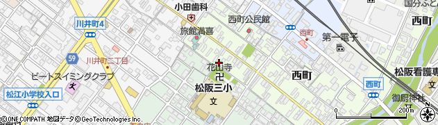 三重県松阪市西町2561周辺の地図