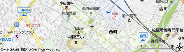 山中理容店周辺の地図