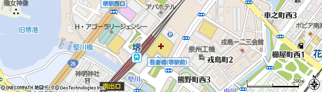 ＴＳＵＴＡＹＡ堺プラットプラット店周辺の地図