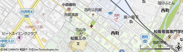 三重県松阪市西町2543周辺の地図
