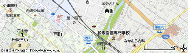 三重県松阪市西町1121周辺の地図