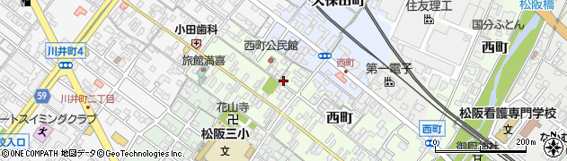 三重県松阪市西町300周辺の地図