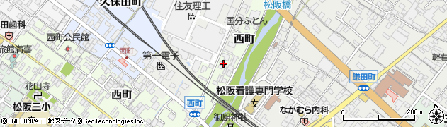 三重県松阪市西町2411周辺の地図
