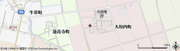 三重県松阪市大垣内町周辺の地図