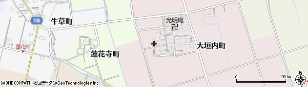 三重県松阪市大垣内町周辺の地図