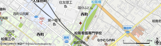 三重県松阪市西町2421-1周辺の地図