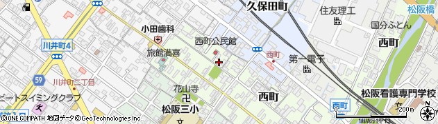 三重県松阪市西町301-2周辺の地図