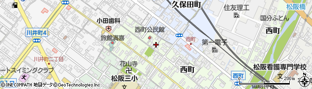 三重県松阪市西町301-1周辺の地図