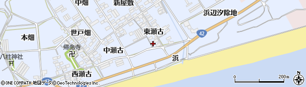 愛知県田原市日出町東瀬古811周辺の地図