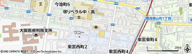 堺女子短大成麗館周辺の地図