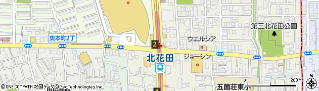 北花田駅周辺の地図
