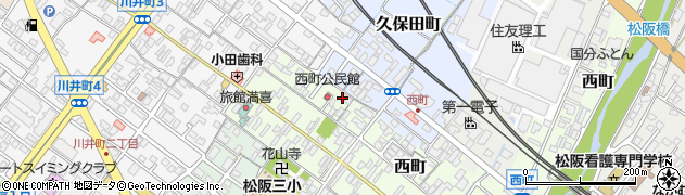 三重県松阪市西町301-4周辺の地図