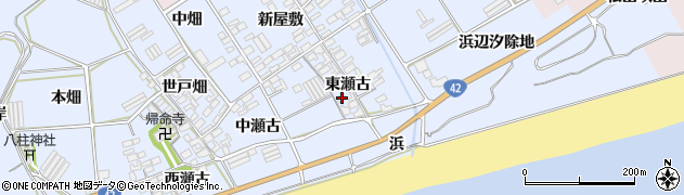愛知県田原市日出町東瀬古812周辺の地図