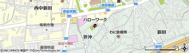 倉敷中央公共職業安定所周辺の地図
