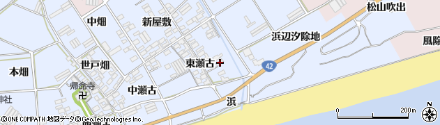 愛知県田原市日出町東瀬古784周辺の地図