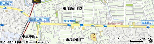東浅香山公園周辺の地図