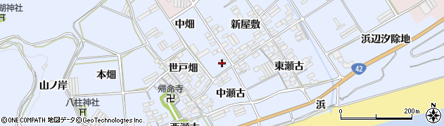 愛知県田原市日出町世戸畑62周辺の地図