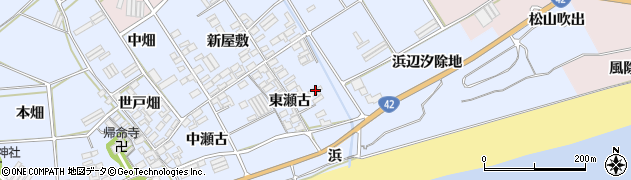 愛知県田原市日出町東瀬古784-1周辺の地図