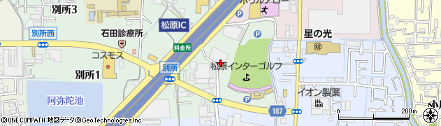 大阪府松原市別所2丁目周辺の地図
