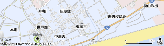 愛知県田原市日出町東瀬古804周辺の地図