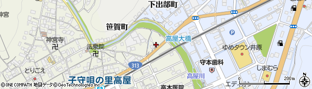 岡山県井原市高屋町693周辺の地図