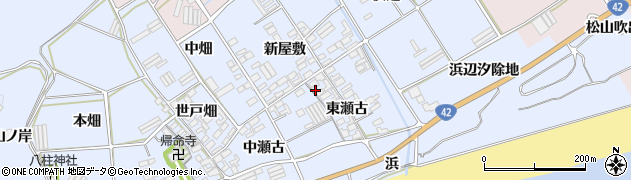 愛知県田原市日出町東瀬古818周辺の地図