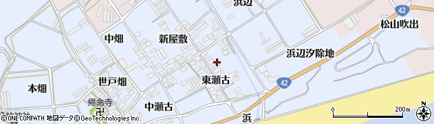 愛知県田原市日出町東瀬古803周辺の地図