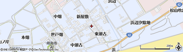 愛知県田原市日出町東瀬古818-1周辺の地図