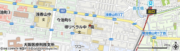 香ヶ丘リベルテ高等学校周辺の地図