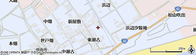 愛知県田原市日出町東瀬古794周辺の地図
