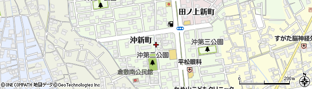 岡山県倉敷市沖新町周辺の地図