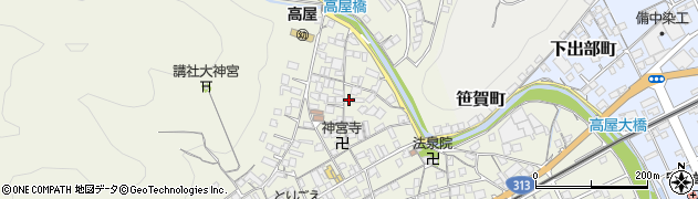 岡山県井原市高屋町1486周辺の地図