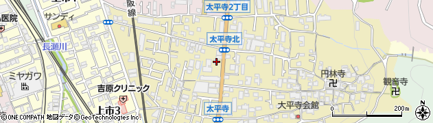 キャロット太平寺店周辺の地図