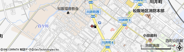 松阪農協川井町給油所周辺の地図