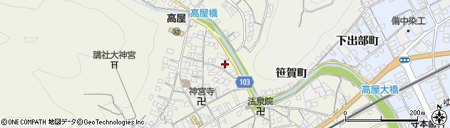 岡山県井原市高屋町1501周辺の地図