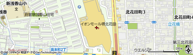 イオン堺北花田店周辺の地図