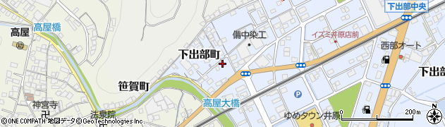 岡山県井原市下出部町886周辺の地図