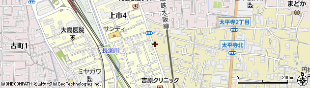 産経新聞柏原販売所周辺の地図