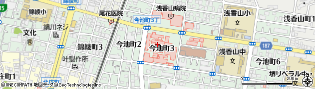 公益財団法人浅香山病院ひまわり訪問看護ステーション周辺の地図