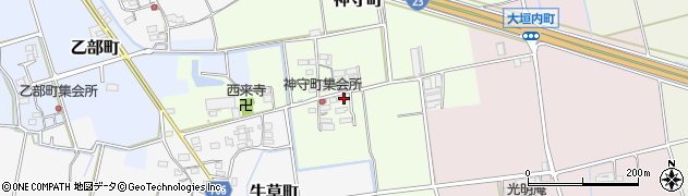 三重県松阪市神守町周辺の地図