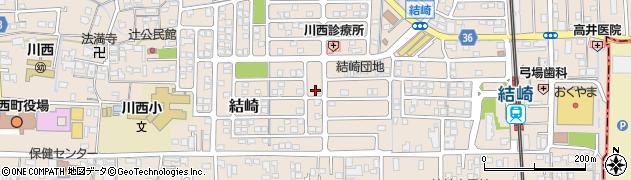 奈良県川西町（磯城郡）結崎周辺の地図