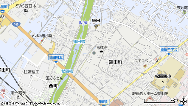 〒515-0005 三重県松阪市鎌田町の地図