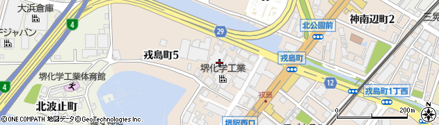 株式会社マツバヤシ　堺化学工業営業所周辺の地図