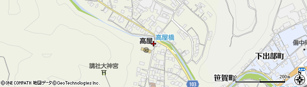 岡山県井原市高屋町1425周辺の地図