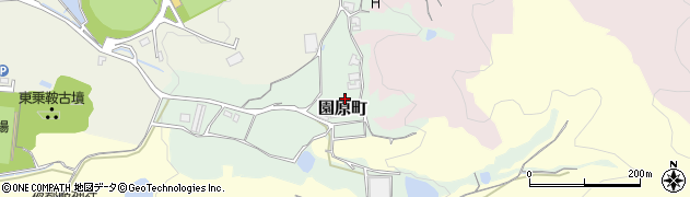 奈良県天理市園原町周辺の地図