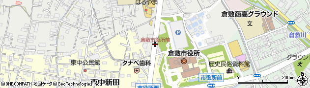 倉敷市役所前周辺の地図