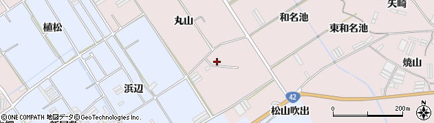 愛知県田原市伊良湖町丸山周辺の地図